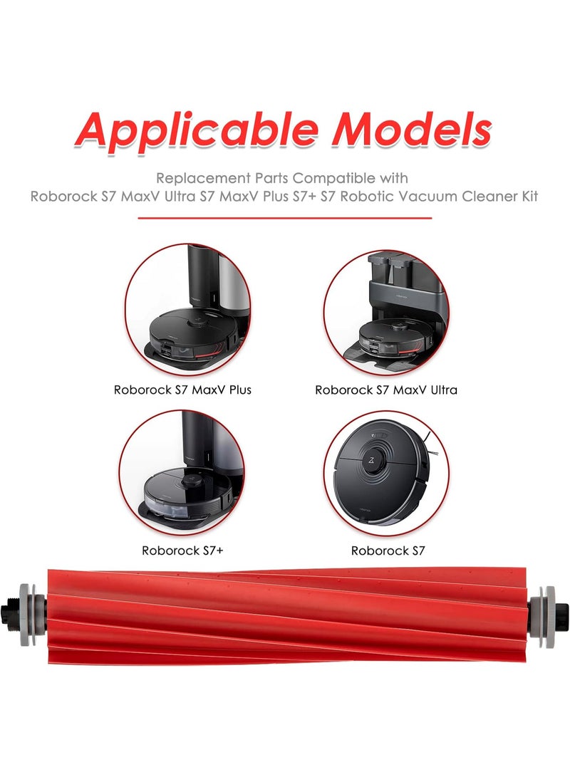 فرشتان رئيسيتان لمكنسة روبوروك S7 / S7 / S7 MaxV / S7 Max Ultra / S7 MaxV Plus / S7 MaxV Ultra / S7 Pro Ultra / Q7 / Q7 / Q7 Max / Q7 Max / مكنسة سلسلة Qrevo، قطع غيار لفة بديلة - Image 5